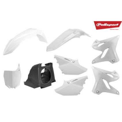 Polisport plastic kit YZ125/250 02- White (1)