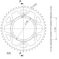 Supersprox Alu Rear sprocket SU Black 45