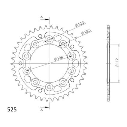 Supersprox Stealth Rear sprocket Black 