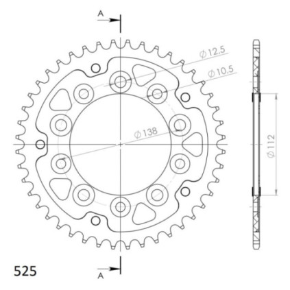 Supersprox Stealth Rear sprocket Black 