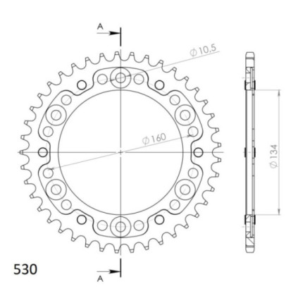 Supersprox Stealth Rear sprocket Black 