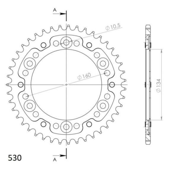 Supersprox Stealth Rear sprocket Black 