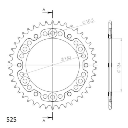 Supersprox Stealth Rear sprocket Black 