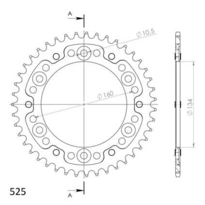 Supersprox Stealth Rear sprocket Black 