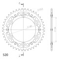 Supersprox Stealth Rear sprocket Black 