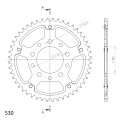 Supersprox Stealth Rear sprocket Gold 