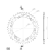 Supersprox Stealth Rear sprocket Gold 