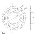 Supersprox Stealth Rear sprocket Gold 