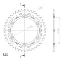 Supersprox Stealth Rear sprocket Black 