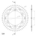 Supersprox Stealth Rear sprocket Black 