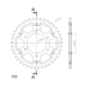 Supersprox Stealth Rear sprocket Gold 