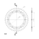 Supersprox Stealth Rear sprocket Gold 