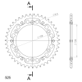 Supersprox Stealth Rear sprocket Black 