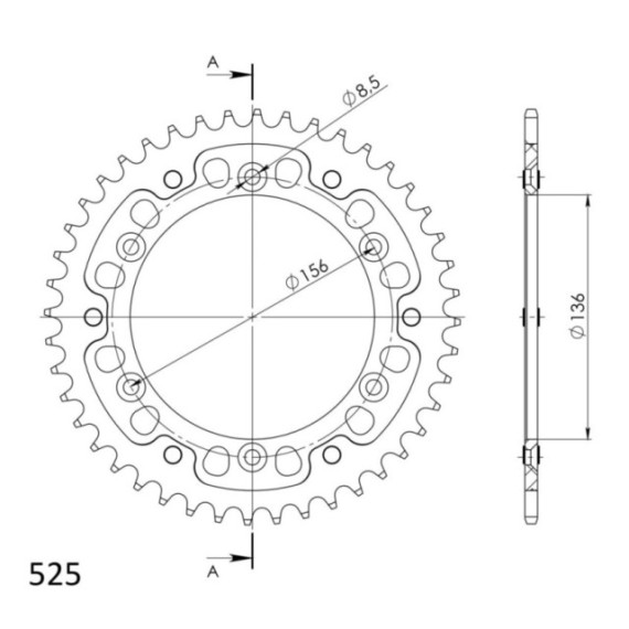 Supersprox Stealth Rear sprocket Gold 