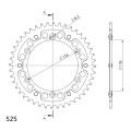 Supersprox Stealth Rear sprocket Gold 