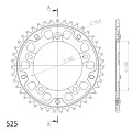 Supersprox Stealth Rear sprocket Orange 