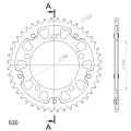 Supersprox Stealth Rear sprocket Blue  