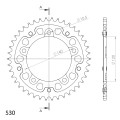 Supersprox Stealth Rear sprocket Black 