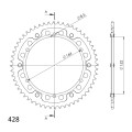 Supersprox Stealth Rear sprocket Gold 