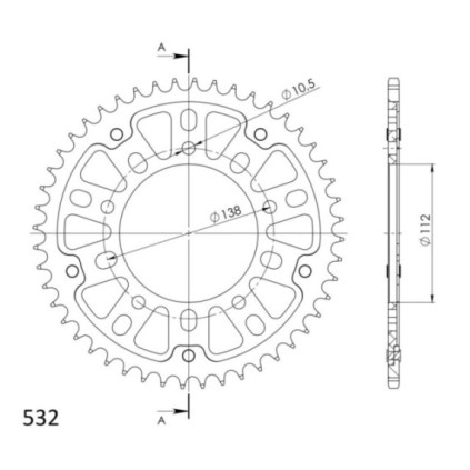 Supersprox Stealth Rear sprocket Black 