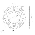 Supersprox Stealth Rear sprocket Black 