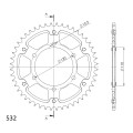 Supersprox Stealth Rear sprocket Gold 