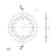 Supersprox Stealth Rear sprocket Black 