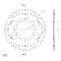 Supersprox Stealth Rear sprocket Blue  