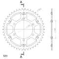 Supersprox Stealth Rear sprocket Gold 