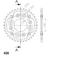 Supersprox Stealth Rear sprocket Gold 