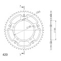 Supersprox Stealth Rear sprocket Gold 