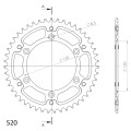 Supersprox Stealth Rear sprocket Red 