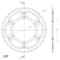 Supersprox Stealth Rear sprocket Orange 