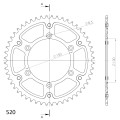 Supersprox Stealth Rear sprocket Orange 