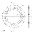 Supersprox Stealth Rear sprocket Red 