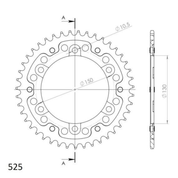 Supersprox Stealth Rear sprocket Black 