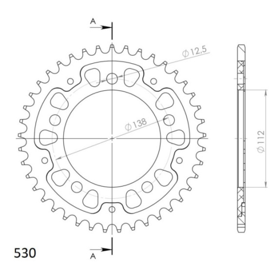 Supersprox Stealth Rear sprocket Black 