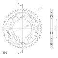 Supersprox Stealth Rear sprocket Orange 