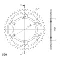 Supersprox Stealth Rear sprocket Green 