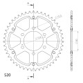 Supersprox Stealth Rear sprocket Green 