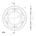 Supersprox Stealth Rear sprocket Black 