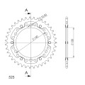 Supersprox Stealth Rear sprocket Black 