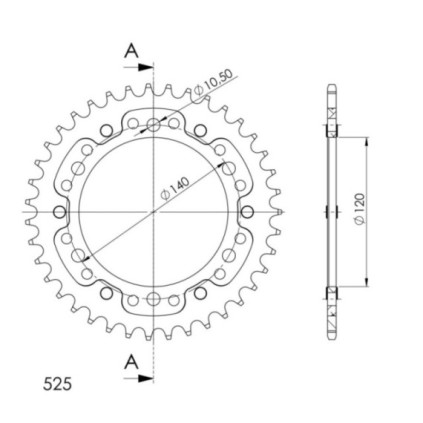 Supersprox Stealth Rear sprocket Black 