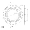 Supersprox Stealth Rear sprocket Blue  