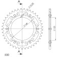 Supersprox Stealth Rear sprocket Blue  