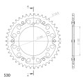 Supersprox Stealth Rear sprocket Red 