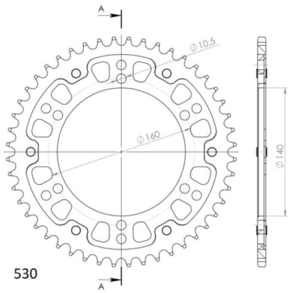 Supersprox Stealth Rear sprocket Black 