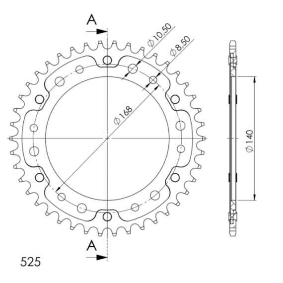 Supersprox Stealth Rear sprocket Black 