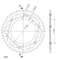 Supersprox Stealth Rear sprocket Blue  