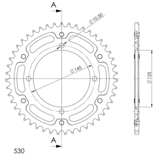 Supersprox Stealth Rear sprocket Blue  